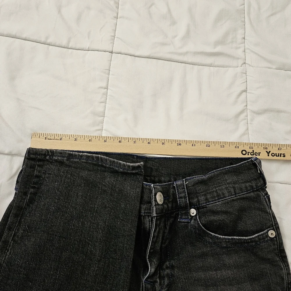 True Religion Jeans Mens 32 x 32 Black Ricky Relaxed Straight Leg Festival